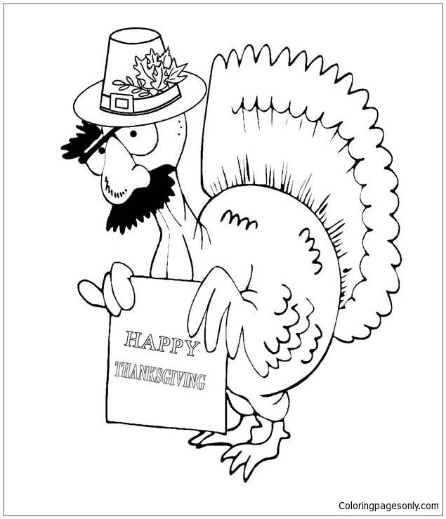 Desenhos de Thanksgiving Para Colorir