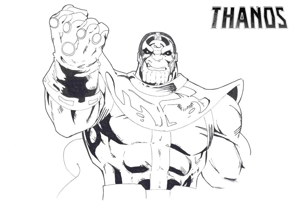 Desenhos de Thanos Para Colorir 19