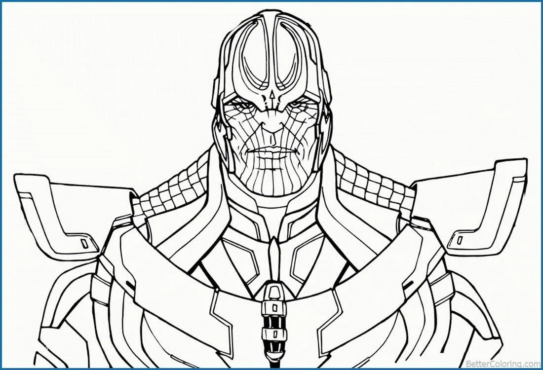 Desenhos de Thanos Para Colorir 25
