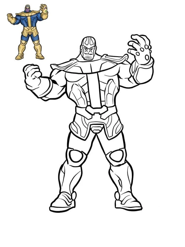 Desenhos de Thanos Para Colorir 3