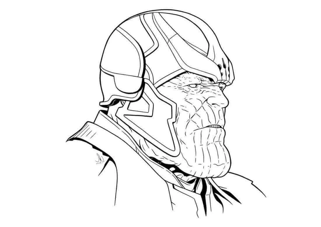 Desenhos de Thanos Para Colorir 4