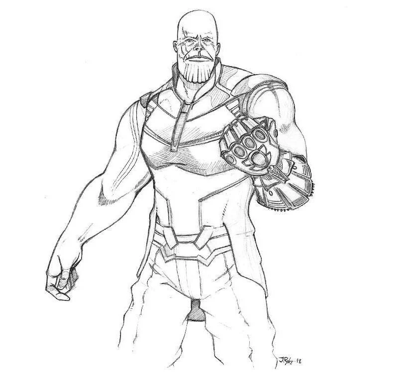 Desenhos de Thanos Para Colorir 5