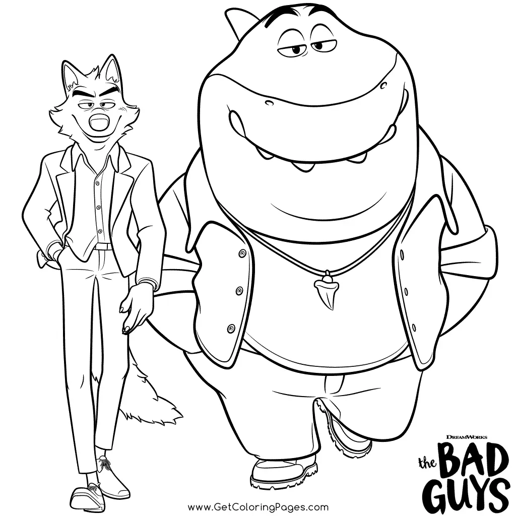 Desenhos de The Bad Guys Para Colorir 17