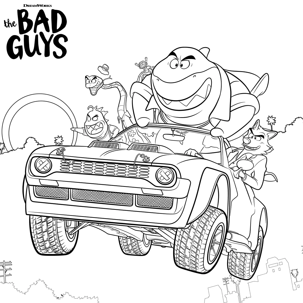 Desenhos de The Bad Guys Para Colorir 3