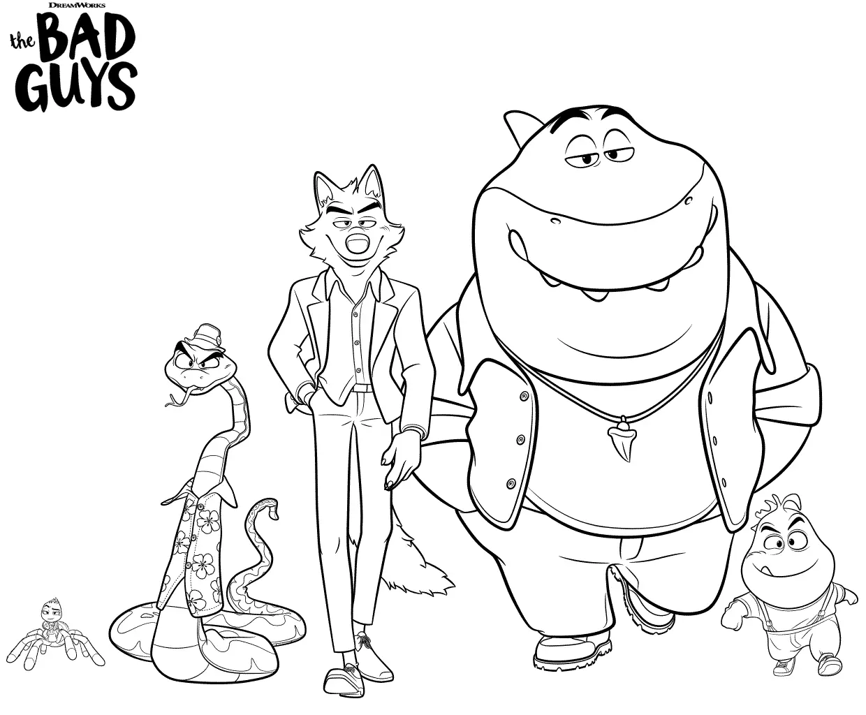 Desenhos de The Bad Guys Para Colorir 4