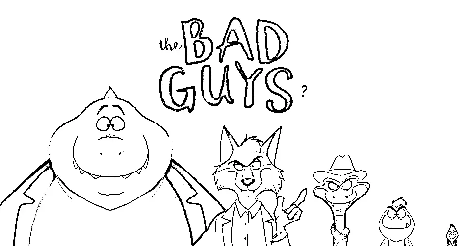 Desenhos de The Bad Guys Para Colorir 8