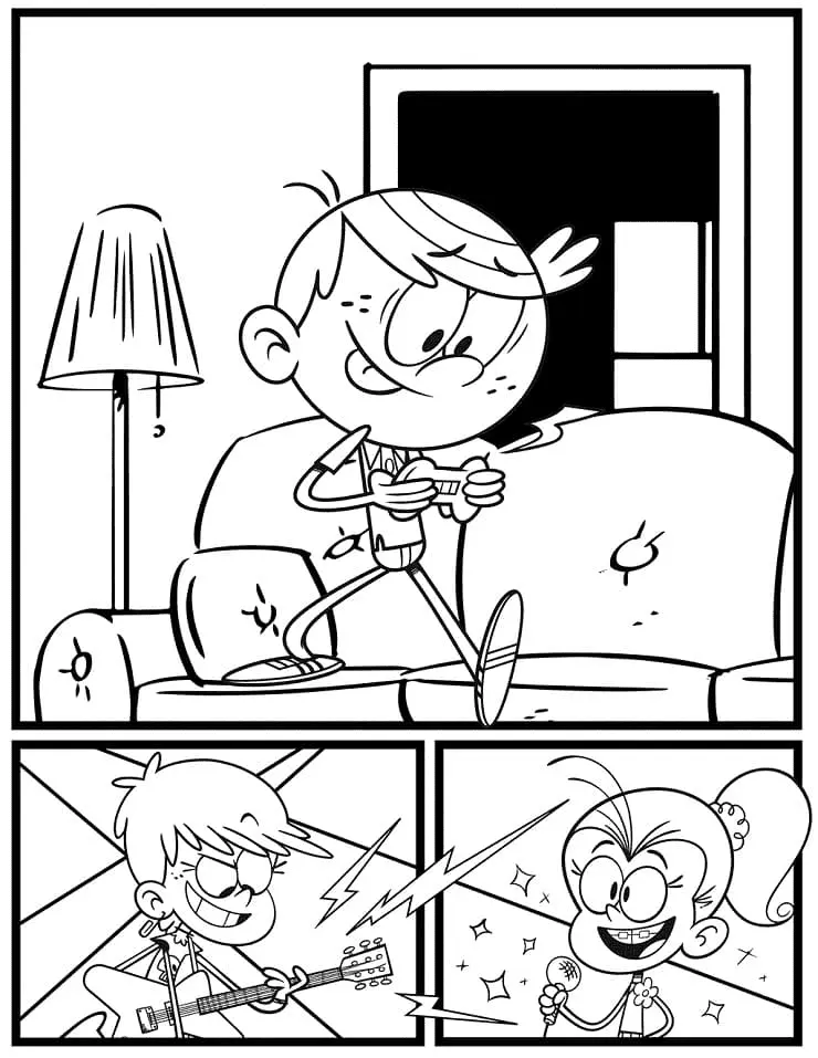 Desenhos de The Loud House Para Colorir 34