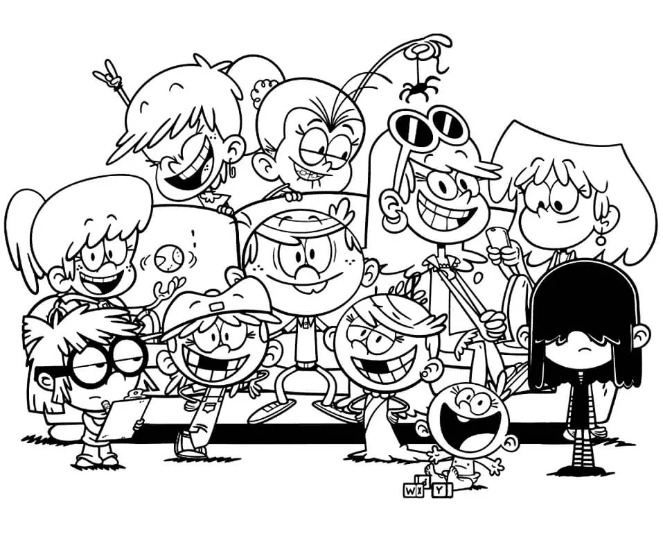 Desenhos de The Loud House Para Colorir 6