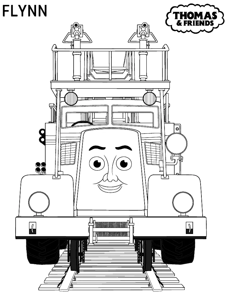 Desenhos de Thomas e seus amigos Para Colorir 10