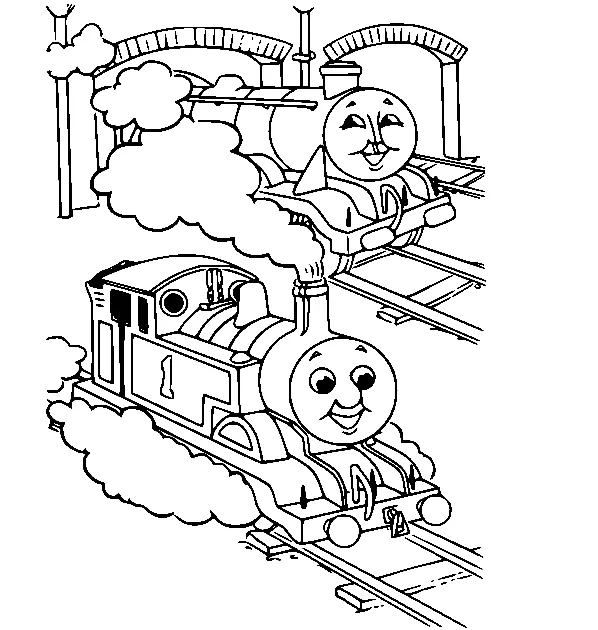 Desenhos de Thomas e seus amigos Para Colorir 19