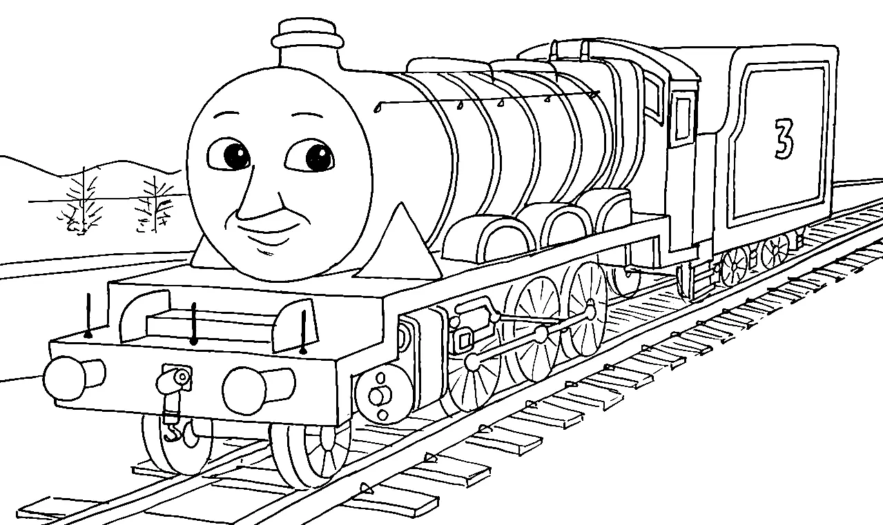 Desenhos de Thomas e seus amigos Para Colorir 2