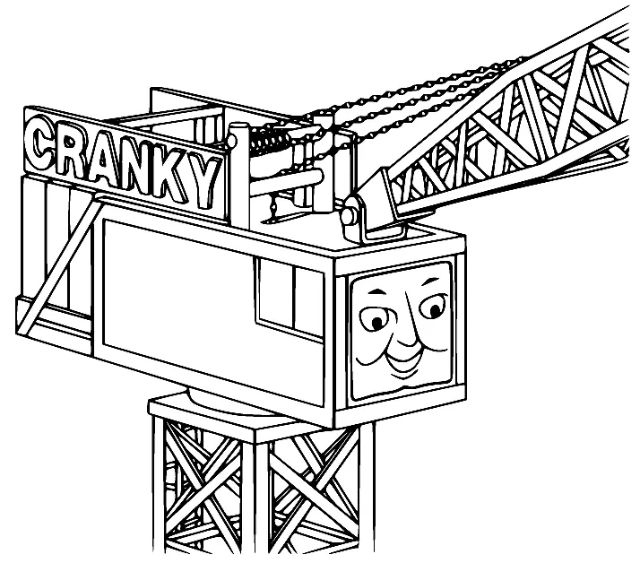 Desenhos de Thomas e seus amigos Para Colorir 22