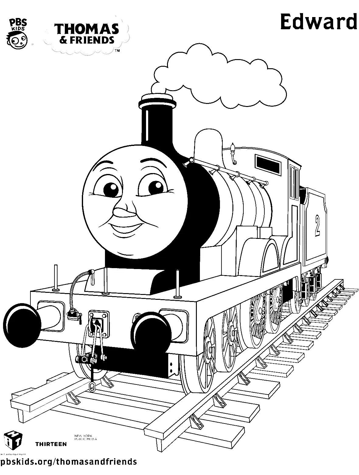 Desenhos de Thomas e seus amigos Para Colorir 24