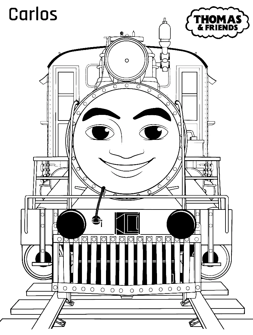 Desenhos de Thomas e seus amigos Para Colorir 28