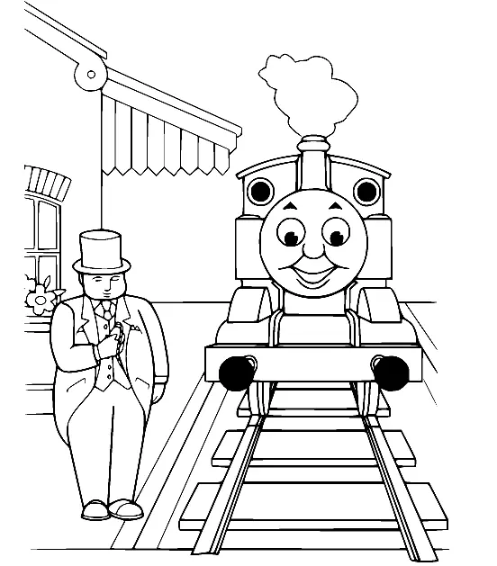 Desenhos de Thomas e seus amigos Para Colorir 29