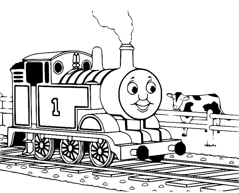 Desenhos de Thomas e seus amigos Para Colorir 3