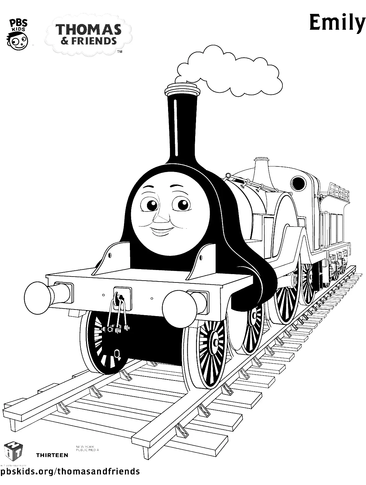 Desenhos de Thomas e seus amigos Para Colorir 35