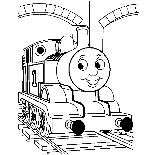 Desenhos de Thomas e seus amigos Para Colorir 38