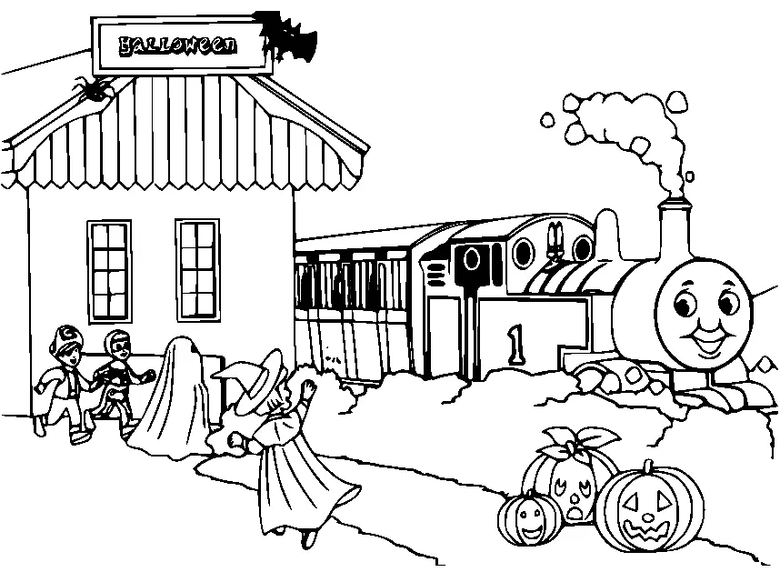 Desenhos de Thomas e seus amigos Para Colorir 39