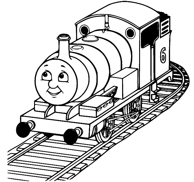 Desenhos de Thomas e seus amigos Para Colorir 42