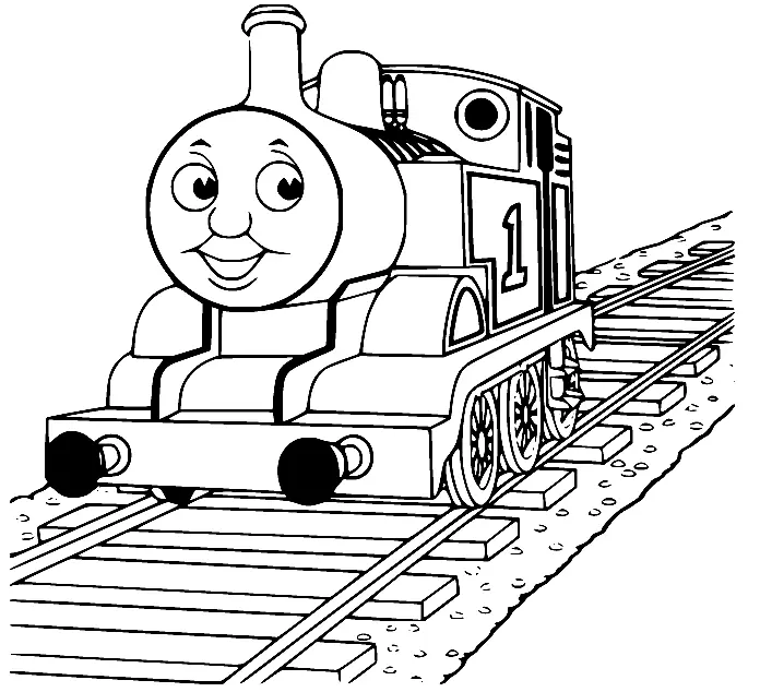 Desenhos de Thomas e seus amigos Para Colorir 43