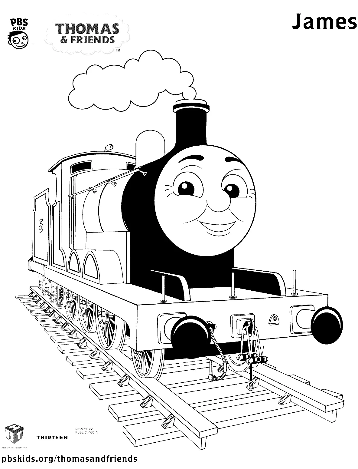 Desenhos de Thomas e seus amigos Para Colorir 5