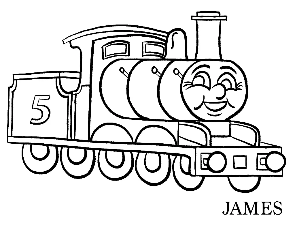 Desenhos de Thomas e seus amigos Para Colorir 6