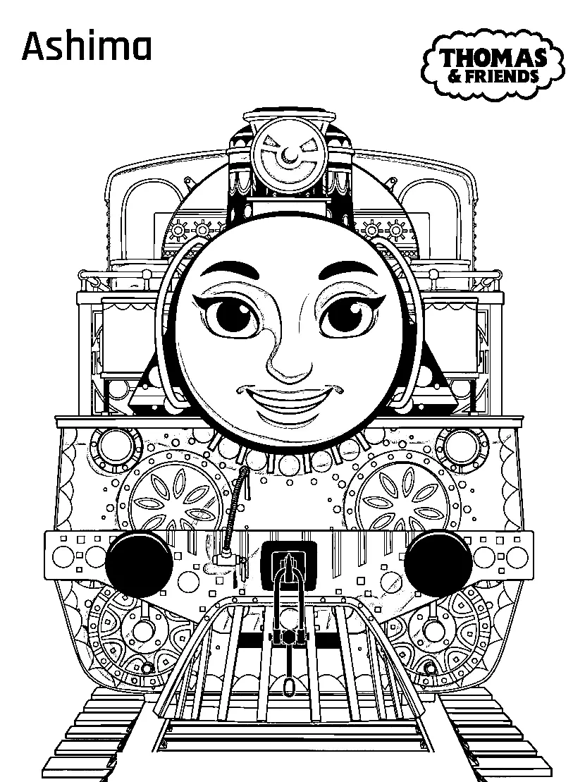 Desenhos de Thomas e seus amigos Para Colorir 8