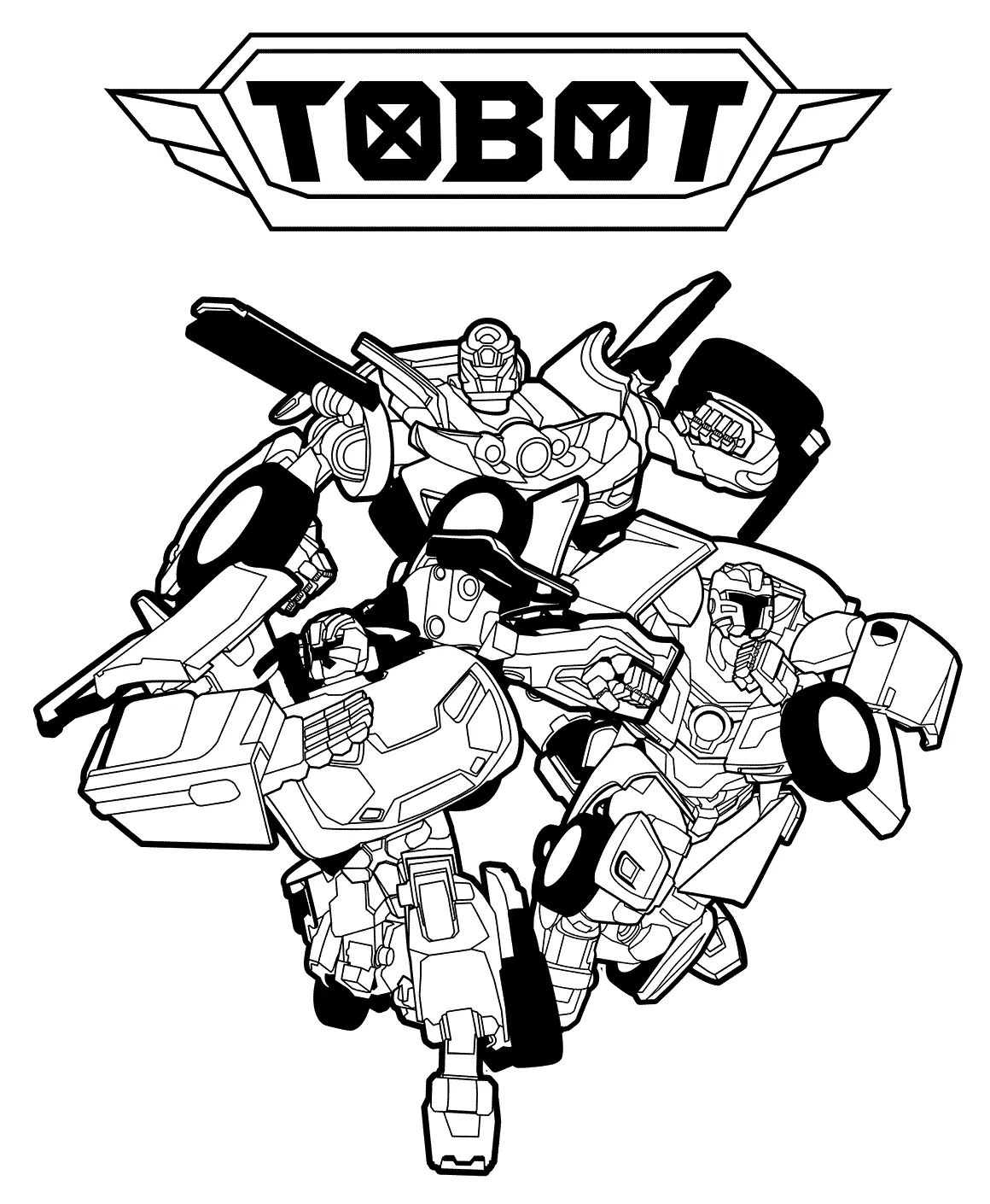 Desenhos de Tobot Para Colorir 12