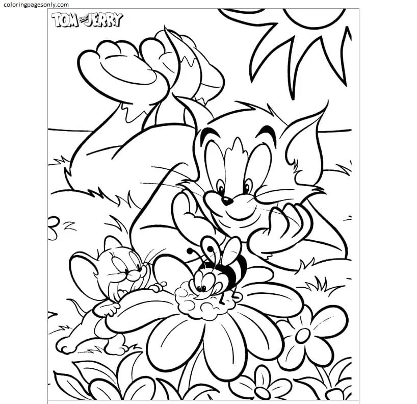 Desenhos de Tom e Jerry Para Colorir 11