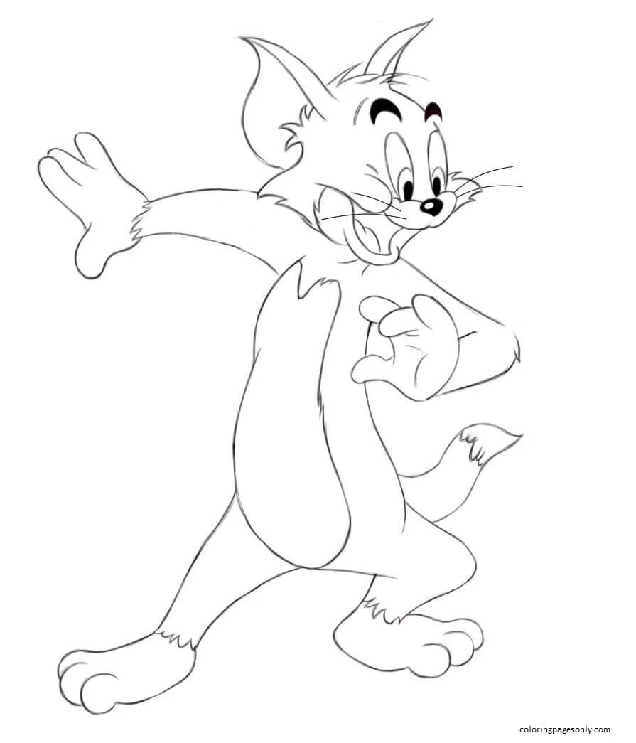 Desenhos de Tom e Jerry Para Colorir 15