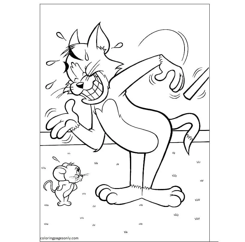 Desenhos de Tom e Jerry Para Colorir 20