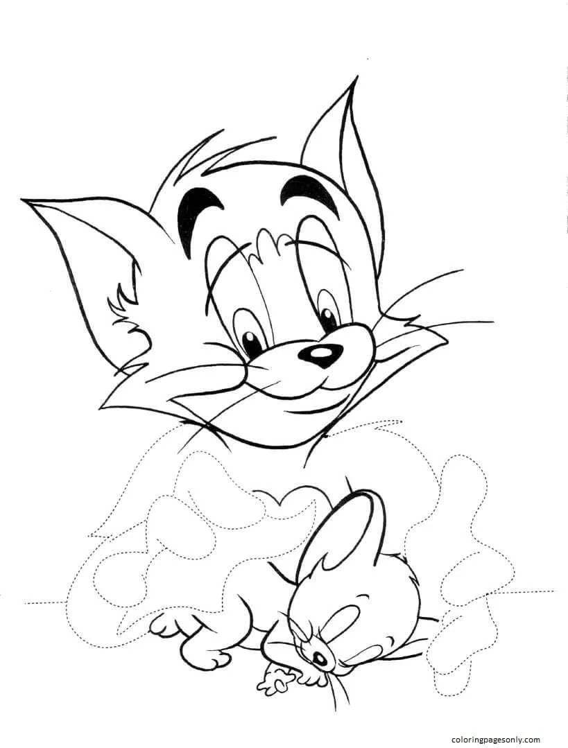 Desenhos de Tom e Jerry Para Colorir 26