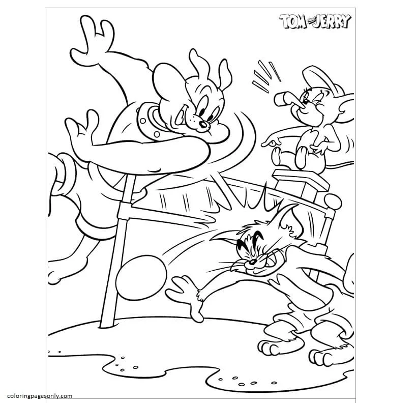 Desenhos de Tom e Jerry Para Colorir 27