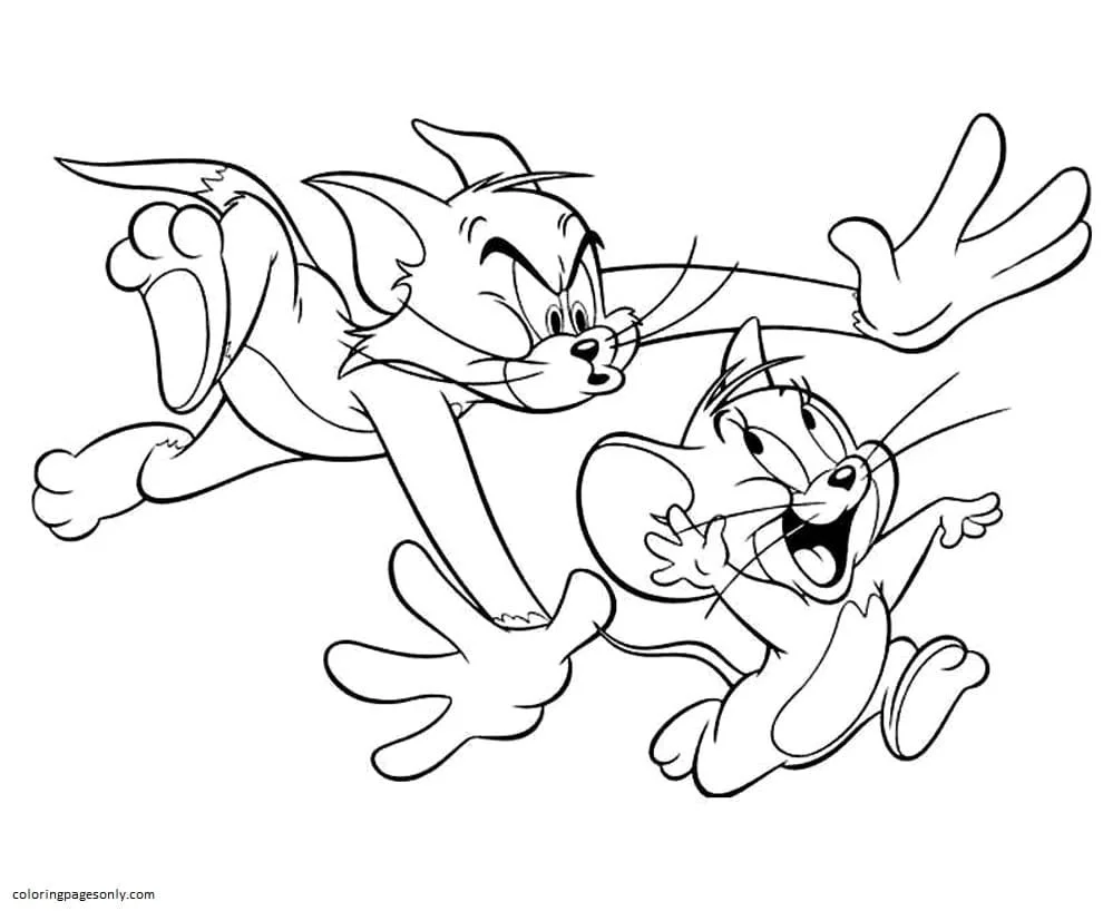 Desenhos de Tom e Jerry Para Colorir 3