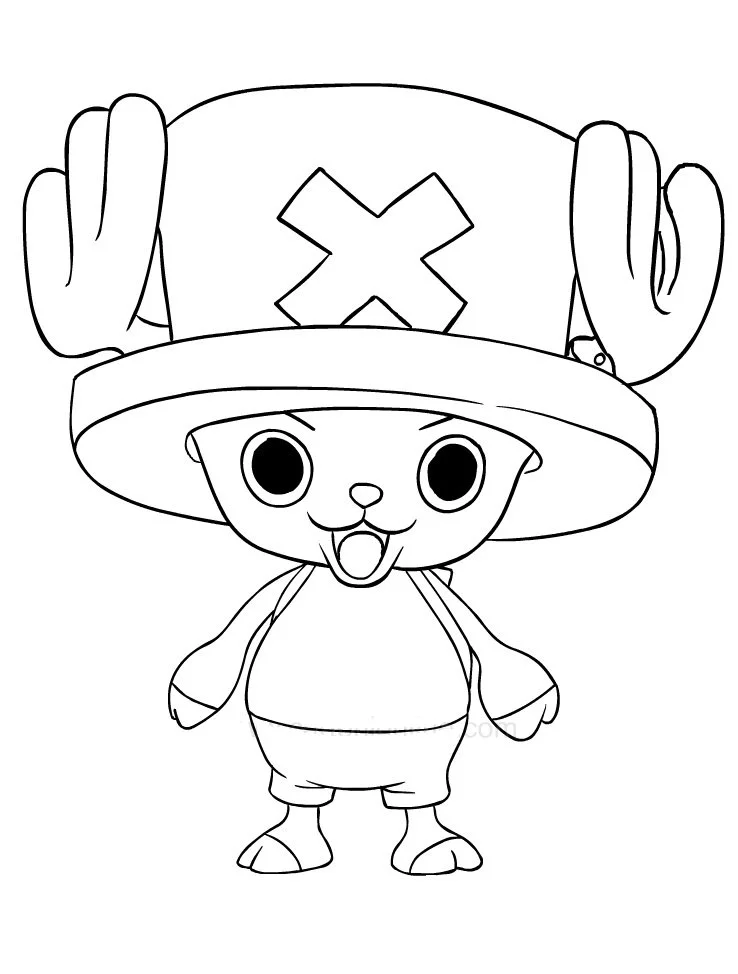 Desenhos de Tony Tony Chopper Para Colorir 11