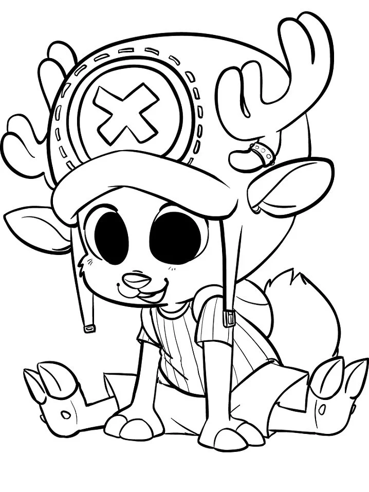 Desenhos de Tony Tony Chopper Para Colorir 14