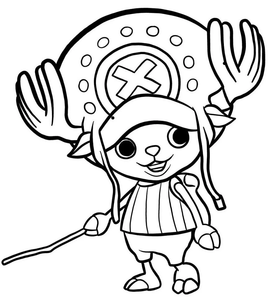 Desenhos de Tony Tony Chopper Para Colorir 17