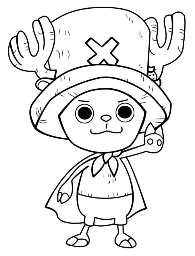 Desenhos de Tony Tony Chopper Para Colorir 19