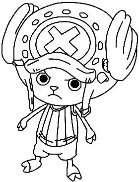 Desenhos de Tony Tony Chopper Para Colorir 21