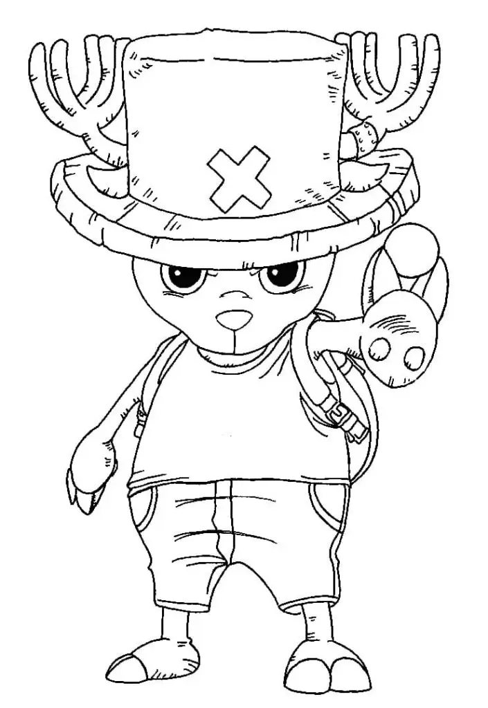 Desenhos de Tony Tony Chopper Para Colorir 23