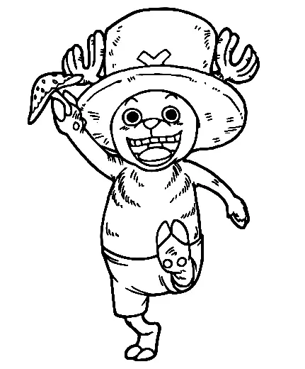 Desenhos de Tony Tony Chopper Para Colorir 32