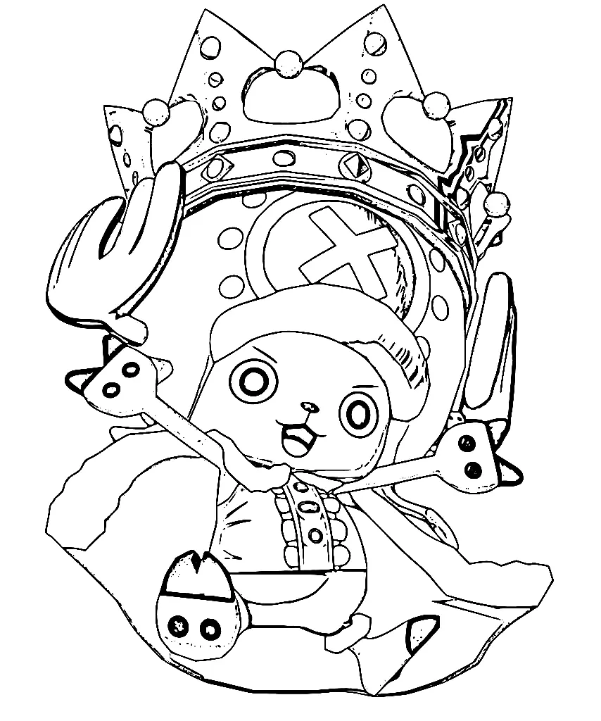 Desenhos de Tony Tony Chopper Para Colorir 36