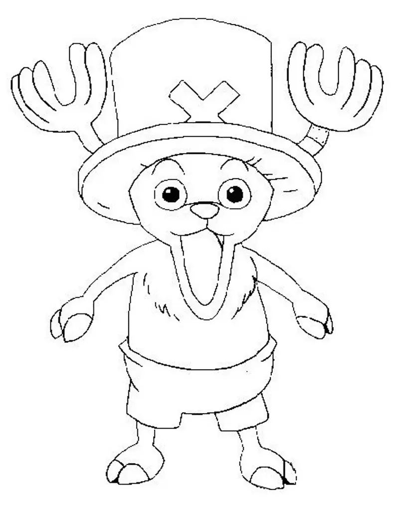 Desenhos de Tony Tony Chopper Para Colorir 39