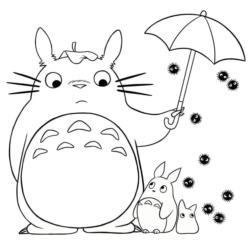 Desenhos de Totoro Para Colorir 11