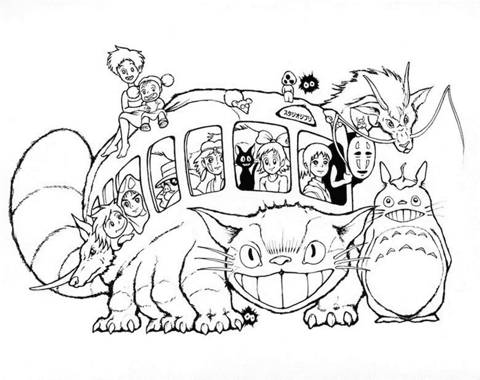 Desenhos de Totoro Para Colorir 14