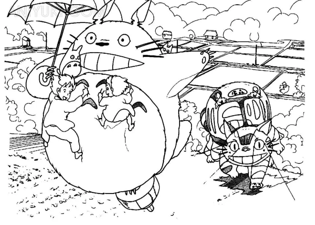 Desenhos de Totoro Para Colorir 15