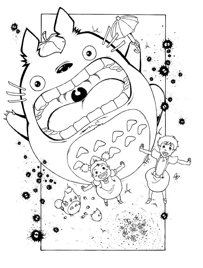 Desenhos de Totoro Para Colorir 18