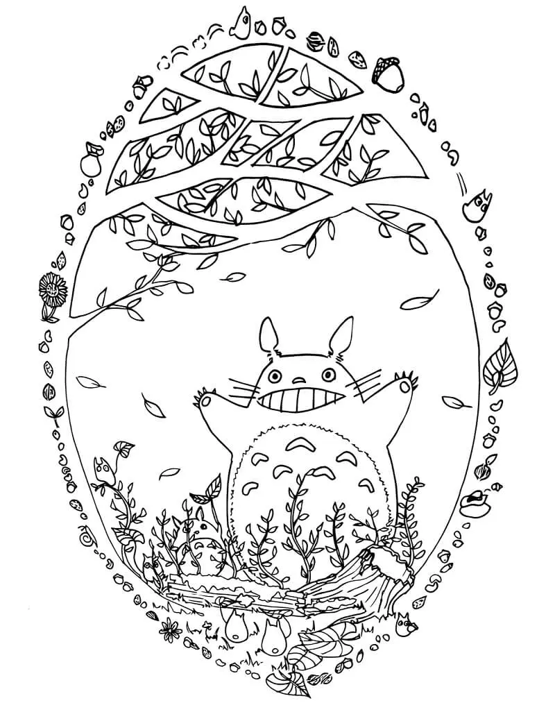 Desenhos de Totoro Para Colorir 2