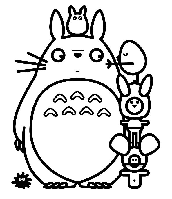 Desenhos de Totoro Para Colorir 23